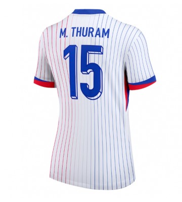 Frankrike Marcus Thuram #15 Bortatröja Kvinnor EM 2024 Kortärmad